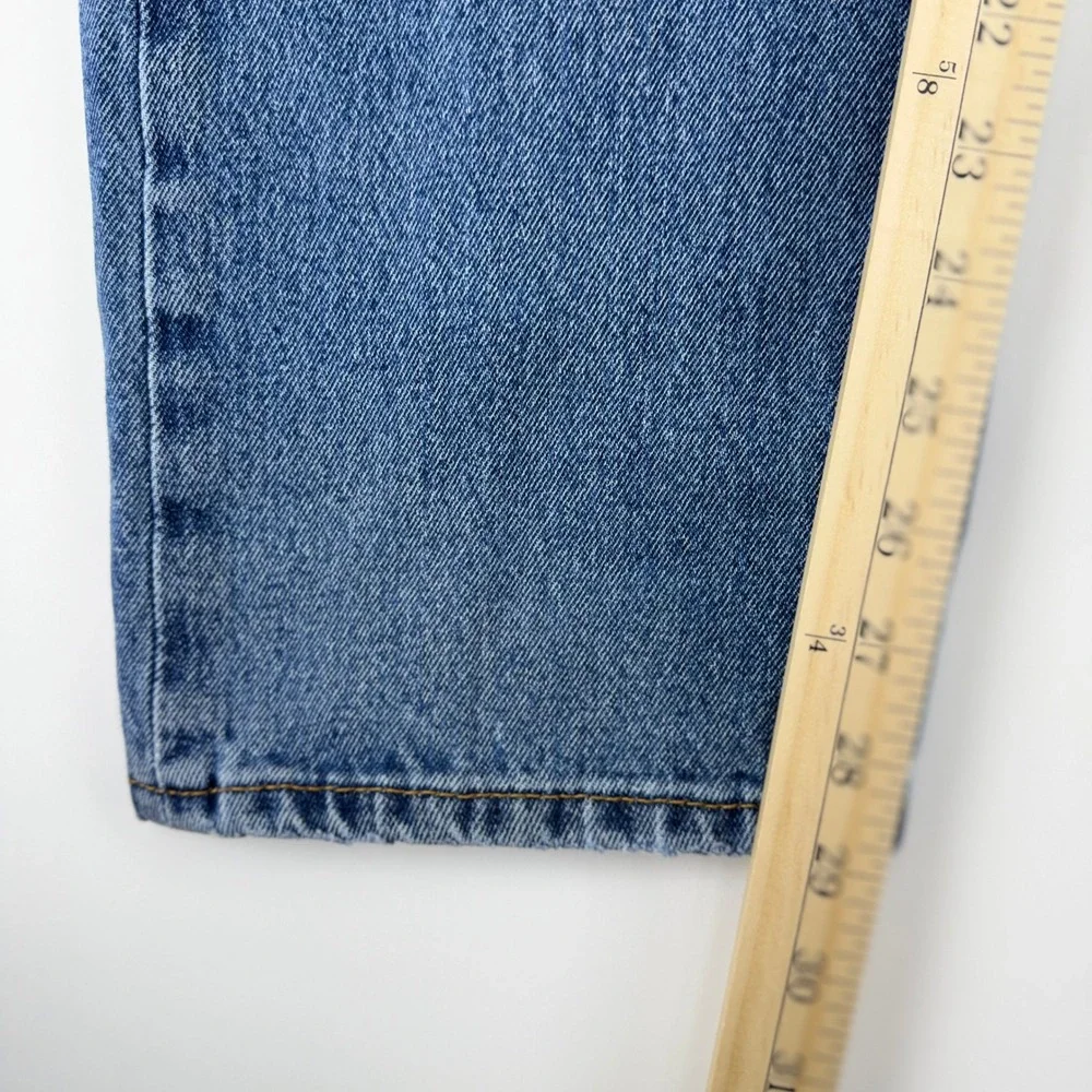 Levis 505 Regular Fit Straight Leg Jeans Mens 38x30 Blue Denim Medium Wash